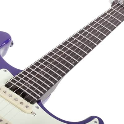 Schecter Nick Johnston Traditional HSS 10th Anniversary Atomic Violet image 9