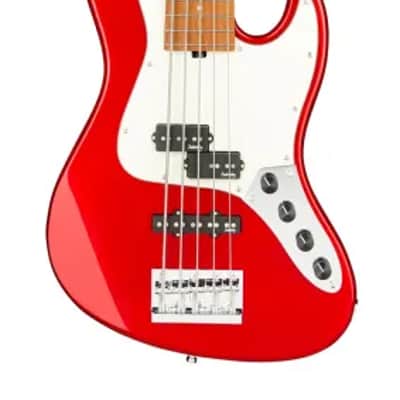 Sadowsky MetroExpress 21-Fret Hybrid P/J Bass, Roasted Maple Fingerboard, 5-String - Solid Candy Apple Red Metallic High Polish image 2