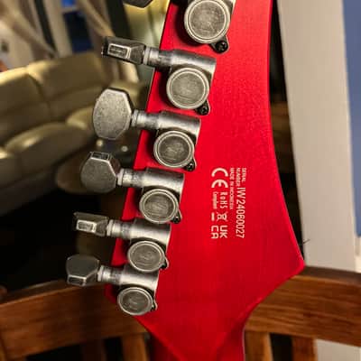 Solar Guitars A2.7CANIBALISMO+ 2024 - BLOOD RED OPEN PORE W BLOOD SPLATTER image 8