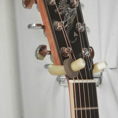Larrivee Custom LV-10E Madagascar Rosewood Back & Sides, Moon Spruce Top, Dragon ,Vine-Vase Cutaway image 15