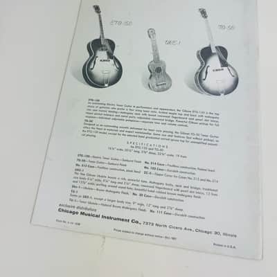 Gibson Guitars, Mandolins, Banjos & Ukuleles Catalog 1957 image 2