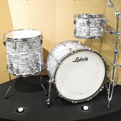 Ludwig L84233AXWAWC [Classic Maple 3pc Drum Kit - White Abalone Limited Edition -] [2024 limited color/Limited to 85 units worldwide] image 11