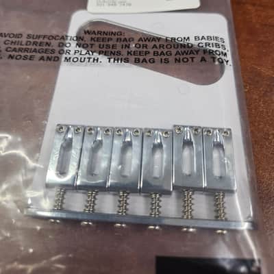 Fender Tele bridge - standard Chrome image 1