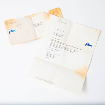 1970s Gibson Letter - Banjo Inquiry - Norlin Era image 1