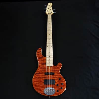 Lakland USA 55-94 Custom Deluxe Flame Redwood 5 String Bass #7565 image 1