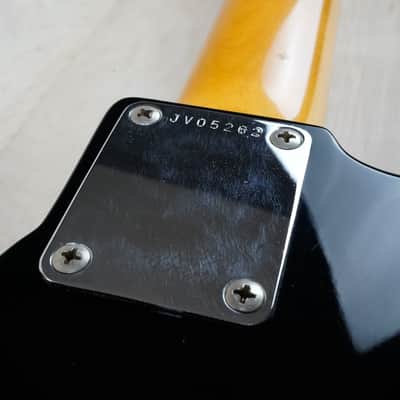 Fender JV PB62-75 Precision Bass Reissue MIJ Vintage 1982 Black First Year All Original w/ Hard Case image 15
