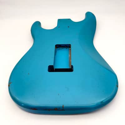 MJT Stratocaster Body Alder Relic Nitro Daphne Blue mjt6578 image 8