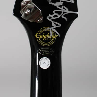 2018 Epiphone Ltd. Ed. Slash Signature Firebird Premium Outfit Signed #95/100 Trans Black w/OHSC image 6
