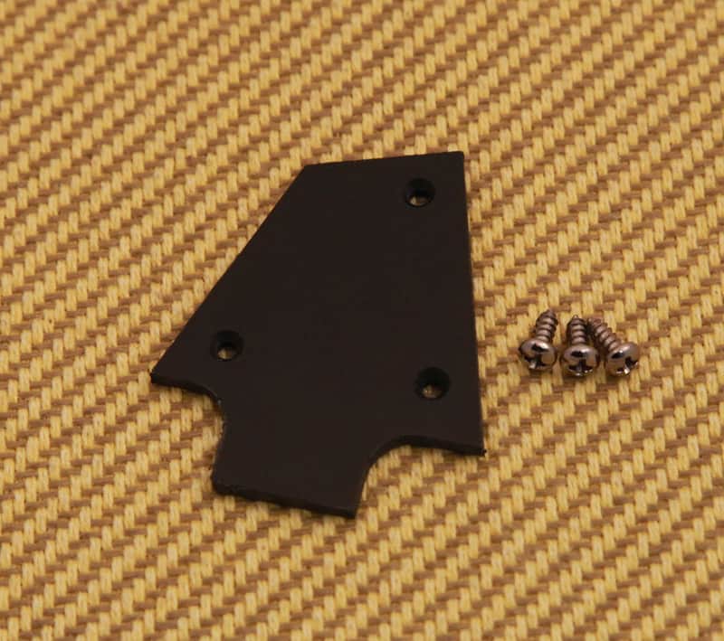 TC-CI 1-Ply Black Custom Ibanez Guitar Truss Rod Cover w/Screws image 1