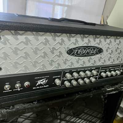 Peavey Triple XXX Ultra Tube Series 120-Watt Head WITH ORIGINAL FOOT-SWITCH Black with Silver image 2