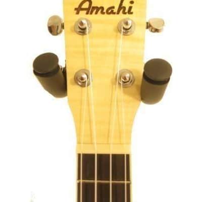 Amahi UK550C-EQ Concert Size Flame Maple Electric Acoustic Ukulele with Gig Bag image 3
