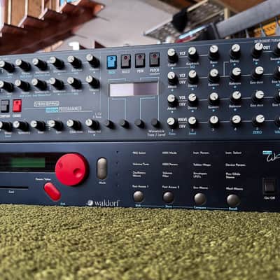 Waldorf Microwave Rackmount Wavetable Synthesizer 1989 - Blue image 1
