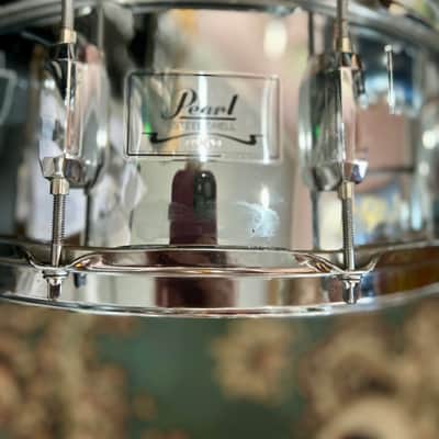 Pearl -Steel Shell”-  2000s” - “Chrome 14x5.5” 8 Lug Snare image 3