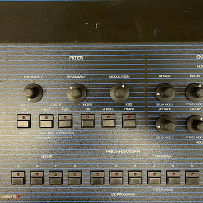 Oberheim OB-8 61-Key 8-Voice Synthesizer 1983 - Blue with Wood Sides image 4