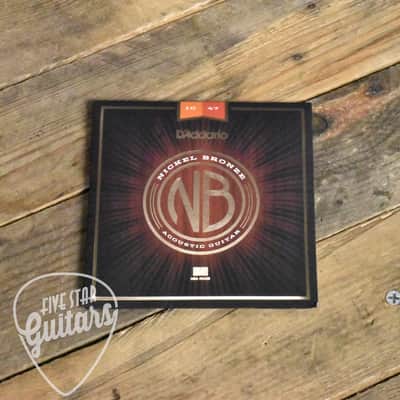 D'Addario NB1047 Nickel Bronze Acoustic Guitar Strings Extra Light 10-47 image 2