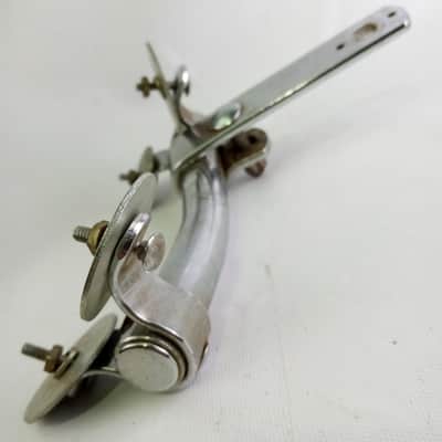 *Slingerland Rail Mount Parts 4-Hole 2 1/4"x5 1/8" Chrome Bass Drum-Tom Holder image 3