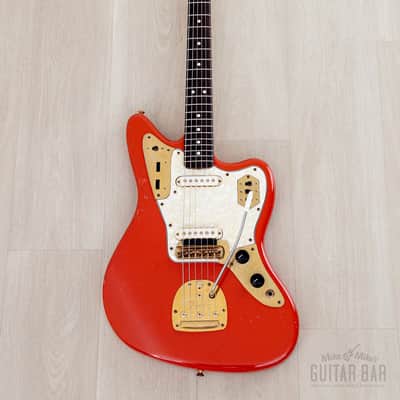 2004 Fender Custom Shop Masterbuilt Dennis Galuszka ‘62 Jaguar Fiesta Red + Gold Hardware w/ Case, CoA image 2