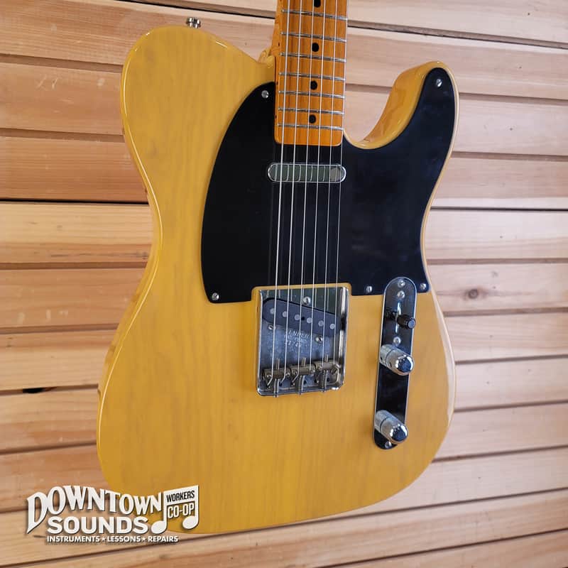 1996 Fender AVRI American Vintage '52 Telecaster Reissue with Fender G&G-style Tweed Hard Case - Nitrocellulose Butterscotch Blonde, CoA, 7lbs 14oz image 1