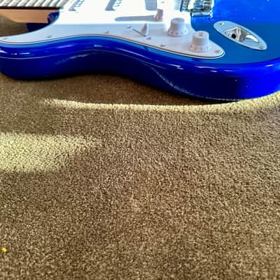 SX VTG Vintage Series Candy Blue Stratocaster Left Handed image 4