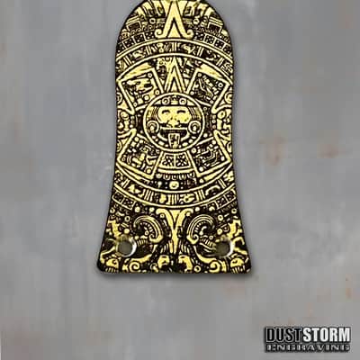 Mayan Truss Rod Cover for Epiphone Les Paul Gold Acrylic Mirror image 1