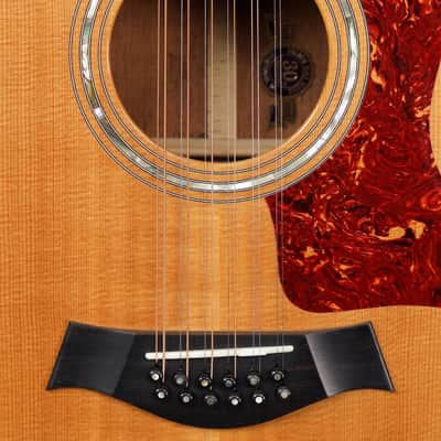 Taylor 555 12 String Acoustic Jumbo Guitar Natural image 17