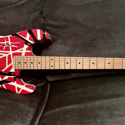 EVH STRIPED SERIES RBW (FRANKY / FRANKENSTRAT) BODY WITH 5150-STYLE BANANA NECK TRIBUTE GUITAR image 1