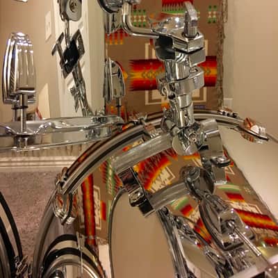 Custom Ludwig Classic Maple Mirror Chrome Drum Kit image 6