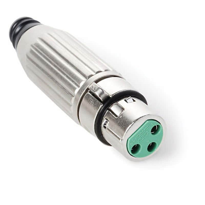 Switchcraft AAA3FZ AAA Series 3-Pin XLR Female Nickel Cable Connector Plug - Silver Pins image 1