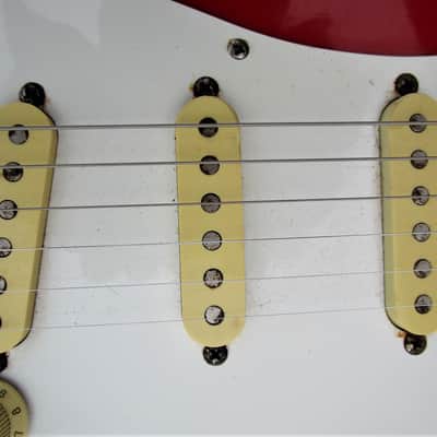 Fender Squier Stratocaster Guitar, 1984-1987, Japan, Serial # E642167, Torino Red, Gig Bag image 4