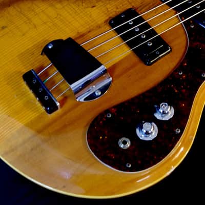 Mosrite MARK X, Model 502 JOE MAPHIS BASS 1967 Natural. Walnut Body. Spruce Top. Maple Neck. image 11