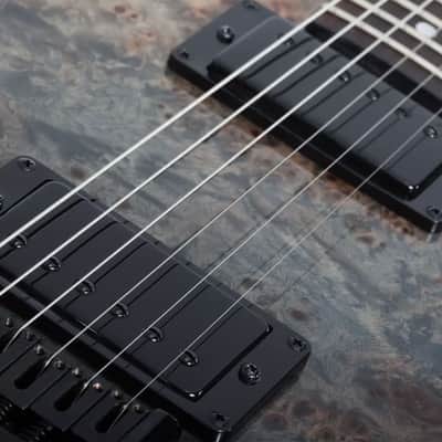 Schecter 3955-SHC PT Standard 6 String RH Electric Guitar - Black Fade Burst Burl image 8