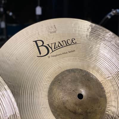 Meinl Byzance Polyphonic Brilliant 15" Hi-Hat Cymbals - Brilliant image 4