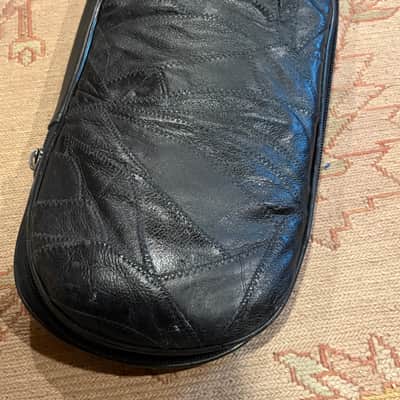 Vintage 80s-90s Rok Sak Patchwork Leather gig bag for Fender P Bass image 5