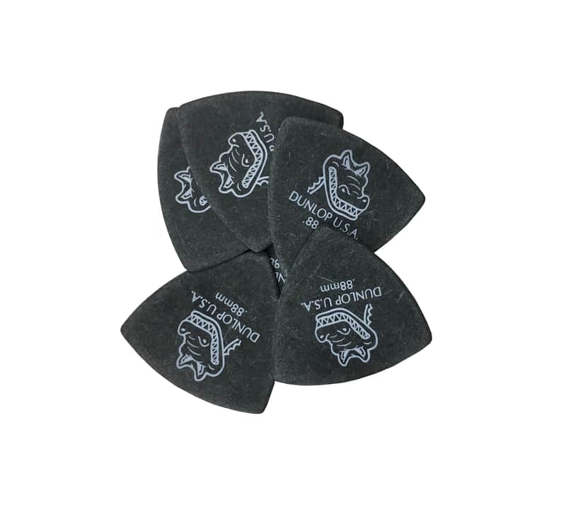 Dunlop Guitar Picks Gator Grip Small Triangle .88mm 6-pack image 1