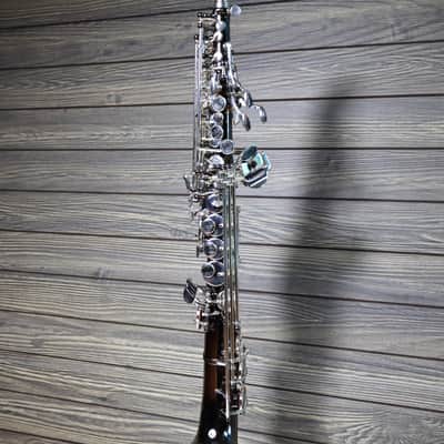 Cannonball Big Bell Stone Series Arc Soprano Sax Black with Silver Keys - SA5-BS image 6