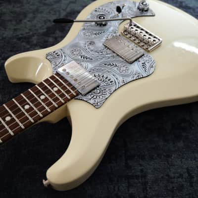 PRS Paul Reed Smith Lightweight 6.6LB S2 Standard 22 Dots Inlay Gloss Antique White Custom Pickguard Aged pickups image 6