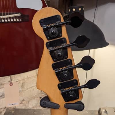 Warmoth Jazz Bass Fretless - Orange Burst w/ Flame Maple top image 8