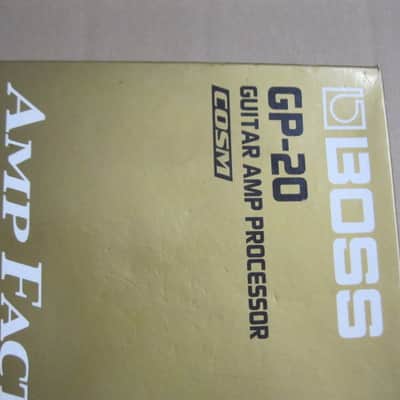 used condition Boss EMPTY BOX for GP-20 Amp Factory (NO pedal / NO paperwork), from early 2000s to mid 2000s (specifically 2001) image 6