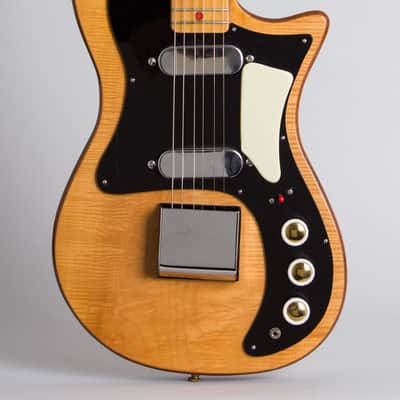 Hohner Zambesi 333 Solid Body Electric Guitar, made by Fenton-Weill (1962), period black hard shell case. image 3