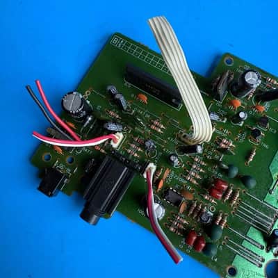 YAMAHA PSR-180 Keyboard Part: Main Board w/AC Phones Input PCB [XN804] image 5