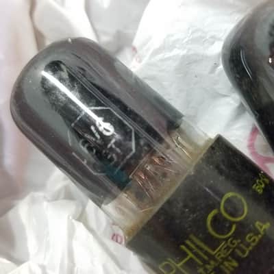 Tung-Sol ONE (1) 6V6GT AT1000 Weak Vacuum Tube greyglass Black Glass Beam Power 6V6 1946-1959 image 2