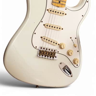 Fender Custom Shop 1969 Stratocaster Journeyman Faded Aged Olympic White image 13
