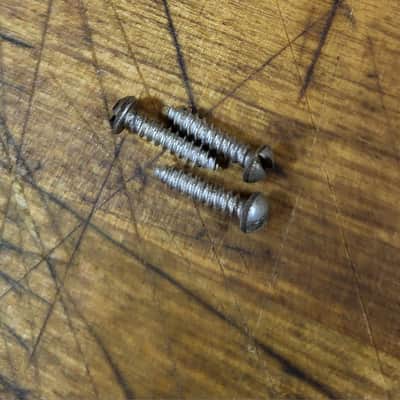 Vintage 1965 Harmony Sears and Roebuck Airline Silvertone Stella Guitar Tailpiece with Installaition Screws Luthier Parts image 6