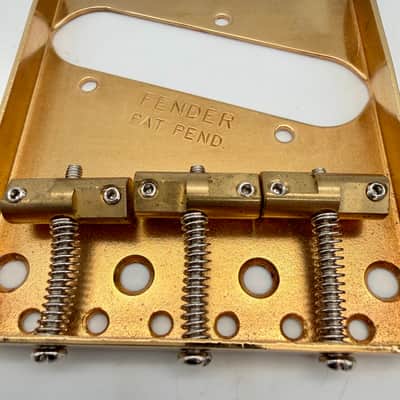 Fender Telecaster Vintage-Style Bridge Gold bbr603 image 4