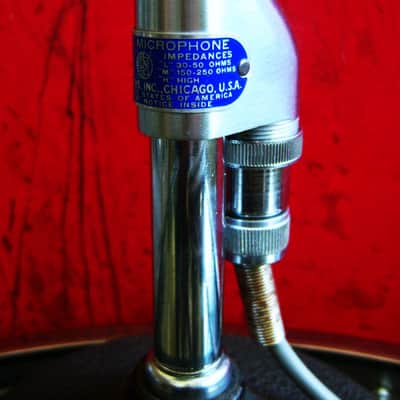Vintage 1950's Shure 51 dynamic microphone w cable Nat King Cole 55 55S image 10