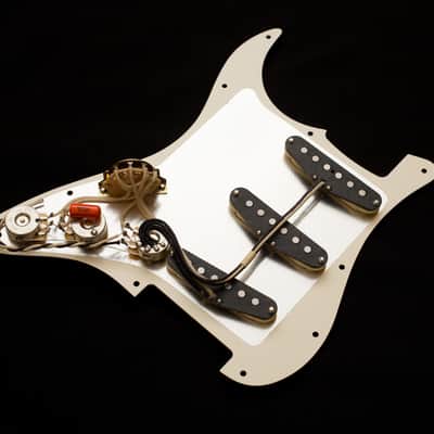 Polaris Loaded Stratocaster Pickguard with Handwound Alnico 5 Pickups, CTS Pots, Orange Drop Capacitor, and Switchcraft Jack image 1