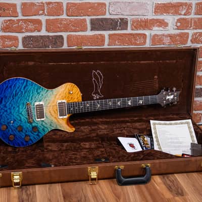 PRS Private Stock#4336 Singlecut with Piezo Quilted Maple Top Beach Fade/Brazilian Rosewood Neck 2013 w/OHSC image 2