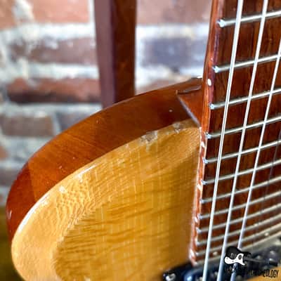 Forbus M-Series Single Cut Electric Guitar w/HSC (2000s - Natural Lacewood) image 10
