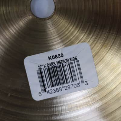 Zildjian K Dark Medium Ride Cymbal 22 in 2007-2026 - Traditional image 11