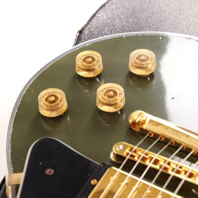Gibson Custom Shop Les Paul Custom Made 2 Measure Olive Drab Maple Neck Murphy Lab Light Aged image 10